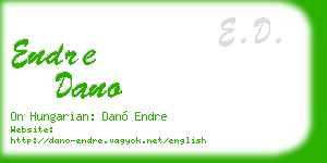 endre dano business card