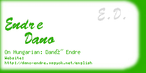 endre dano business card